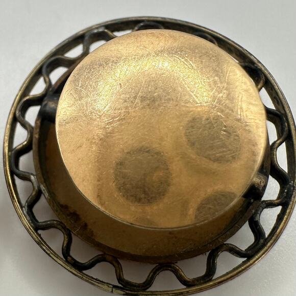 Antique Victorian 1800s solid 10kt & gold filled carved shell cameo cufflinks - Picture 9 of 11